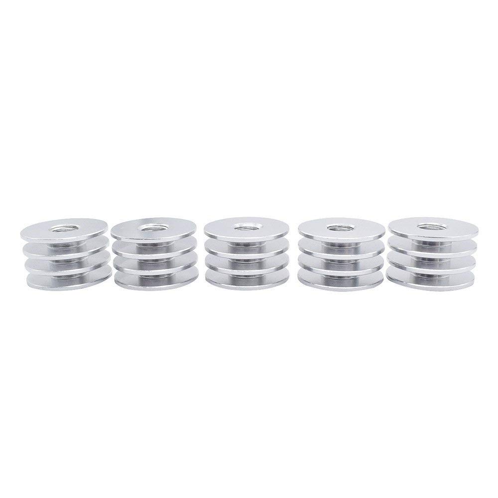 Mini disipador de calor de aluminio, M6 de garganta de rosca