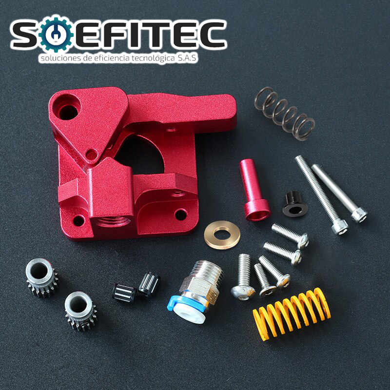 Extrusor de doble Engranaje, aluminio Mejorada derecho